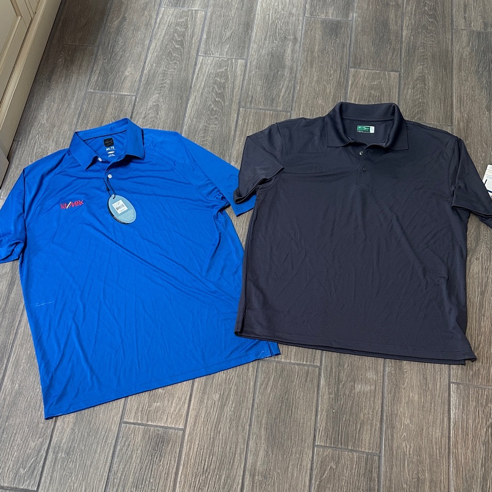 Men’s Size XL Golf Shirt bundle. Greg Norman & Ben Hogan. Blue/Gray